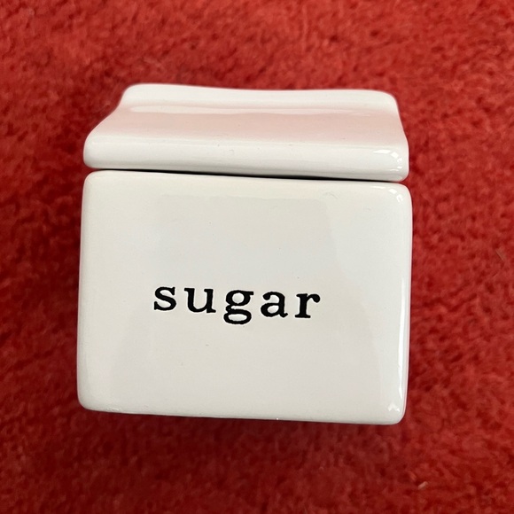 Crate&Barrel White Sugar Container - Picture 1 of 4